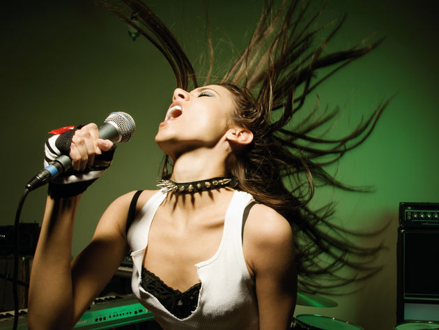 A 'head back' vocal pose can actually result in a better take.
